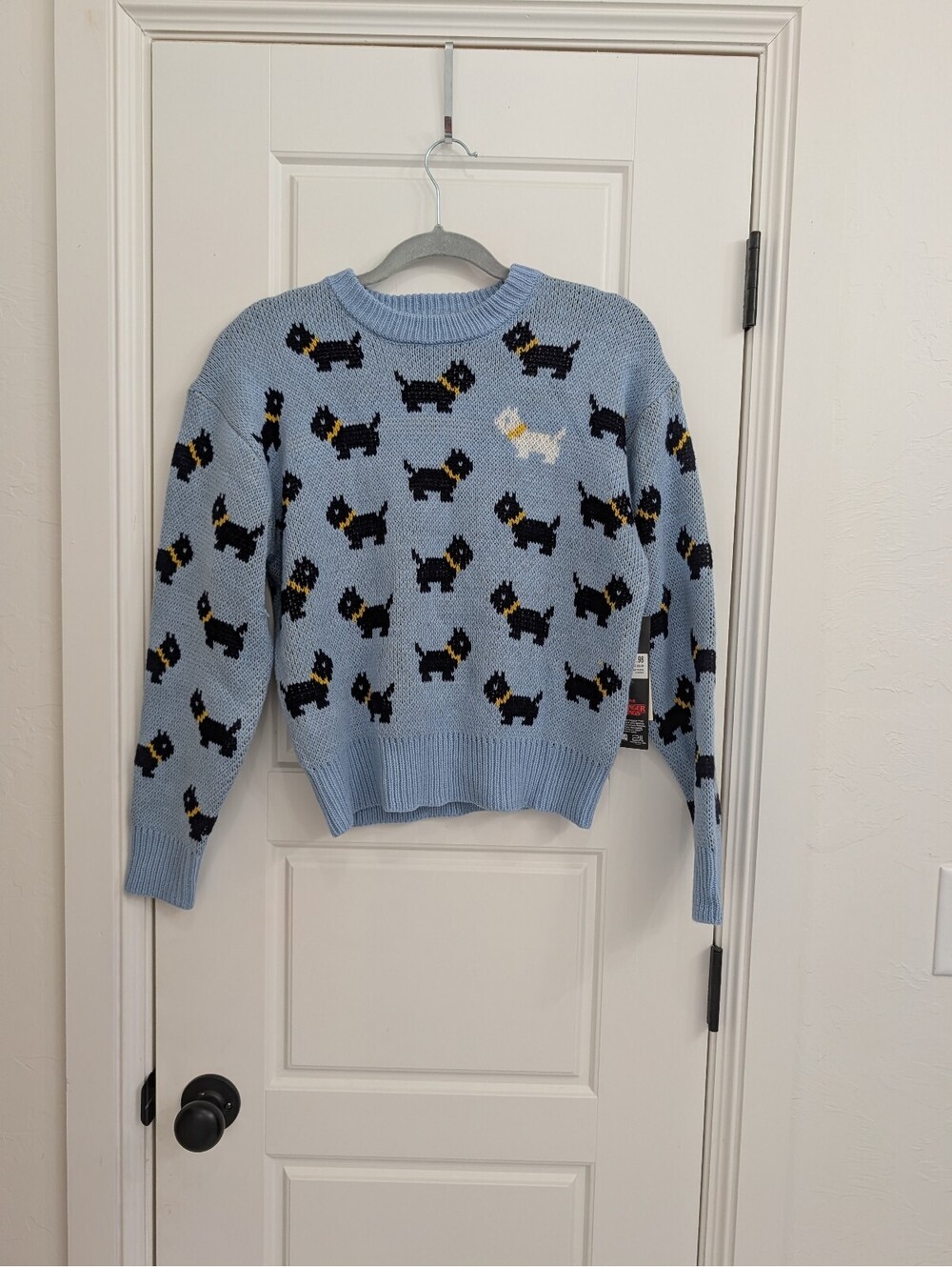 Limited Edition Scottie dog Stranger Things knit sweater